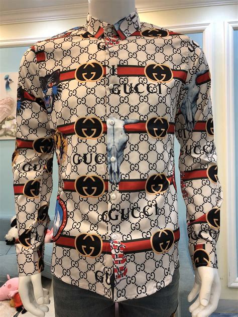 gucci lace mens shirt|gucci shirts for men price.